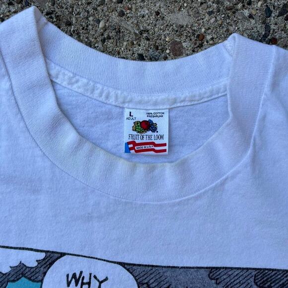 Vintage 90s Hägar the Horrible “Why Me?” Parody   Comic T Shirt - Picture 6 of 6